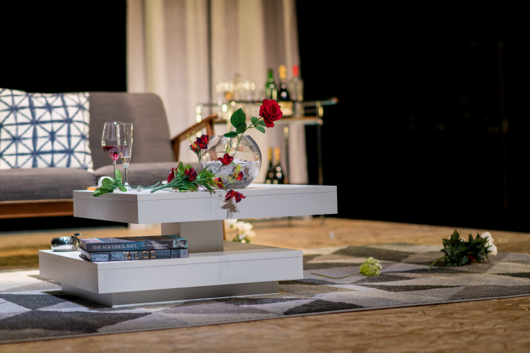 Empty set of Midsummer Night's Dream with props